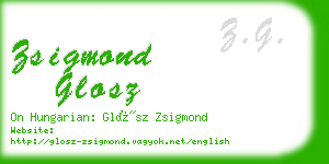 zsigmond glosz business card